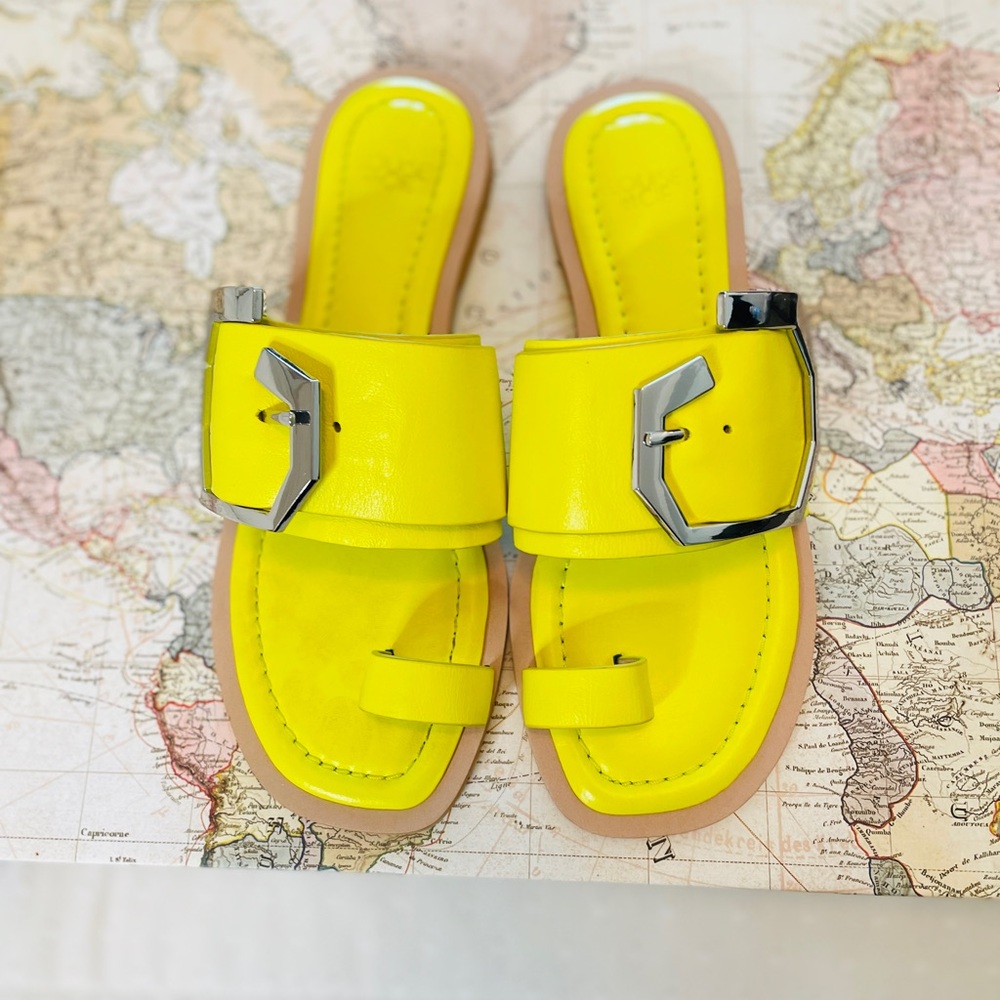 Women's Louise etCie Lemon Yellow Sandals Sz: 6M/361/2